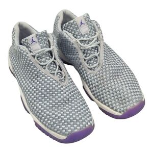 Jordan Women's Woven Sneakers - Gray and Purple